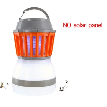 

Portable LED Camping Light Mosquito Killer Lamp With Solar Panel USB Charging Pest Repeller Outdoor for Home Garden Yard