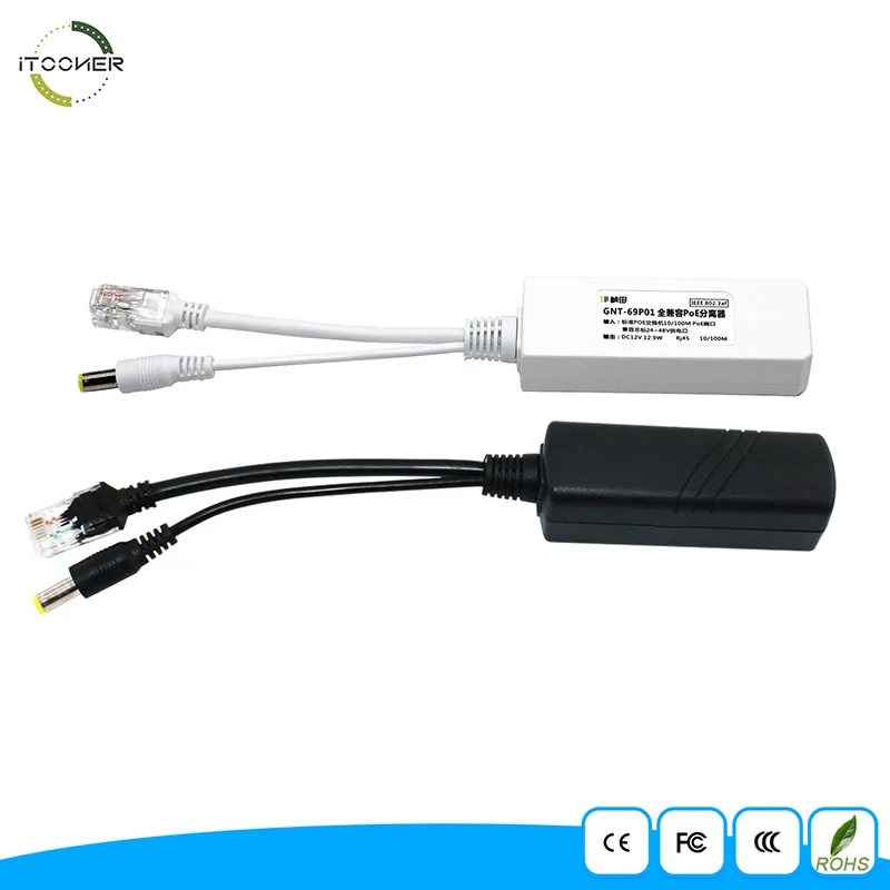 PoE кабель PoE сплиттер блок питания 12-48 v для ip-камеры