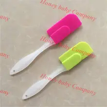 Силиконовые шпатели скребок мыльный пузырь силиконовый скребок сливочное масло лезвие с матовым ручкой