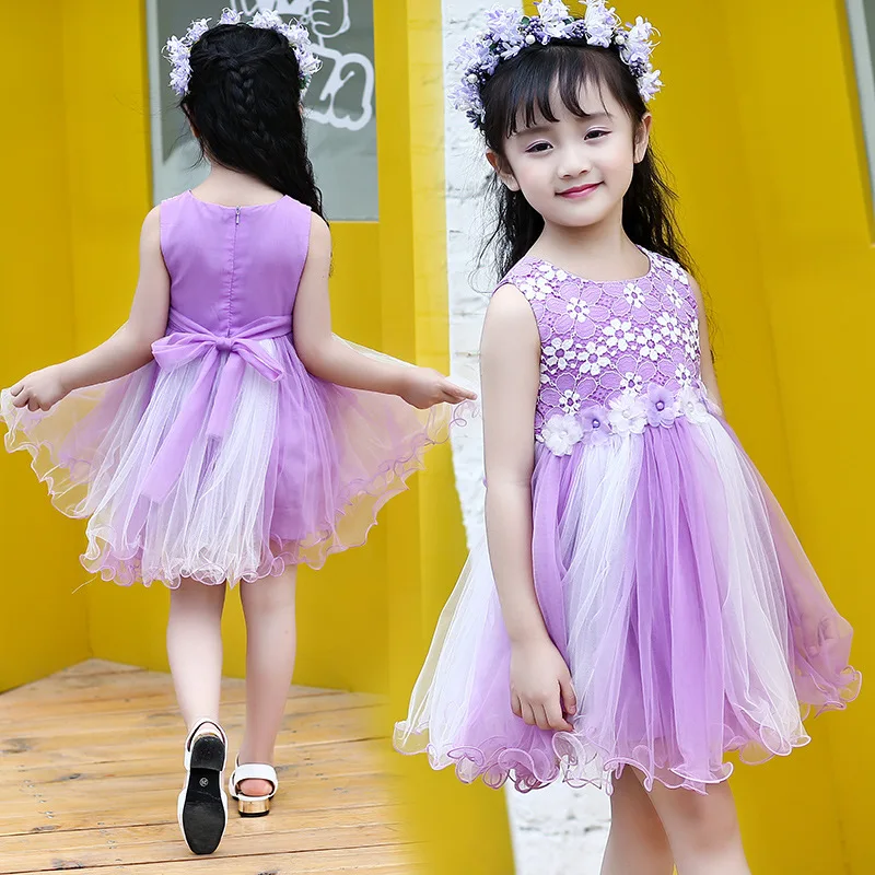 New Pattern Summer Wear Children's Garment Girl Dress Dance Show ...