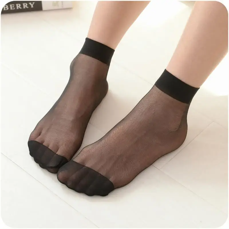 10 Pairs Summer Transparent Ultra Thin Silk Socks for Girl Best Quality