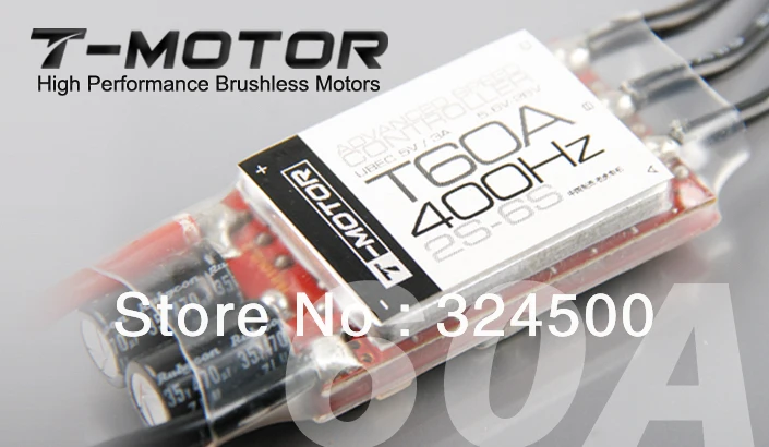 

T-MOTOR High performance Brushless Motors 60A ESC 400Hz 2S-6S ADVANCE SPEED CONTROLLER UBEC 5V / 3A Brushed For RC Airplanes BEC