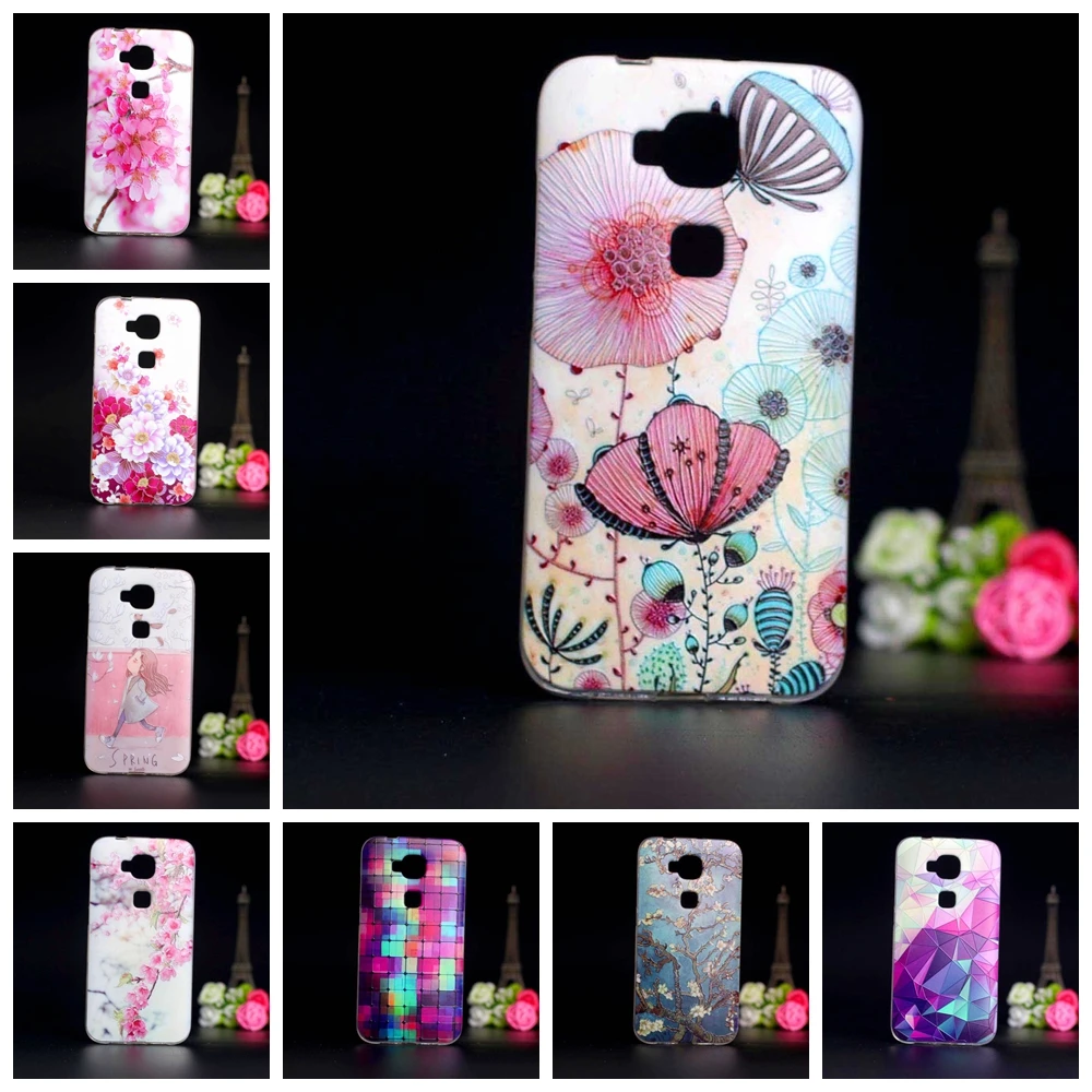 For Case Huawei Ascend G7 Plus GX8 D199 G8 maimang 4 Soft Silicone Back Cover 3D Cute Fundas Phone Cases | Мобильные телефоны и