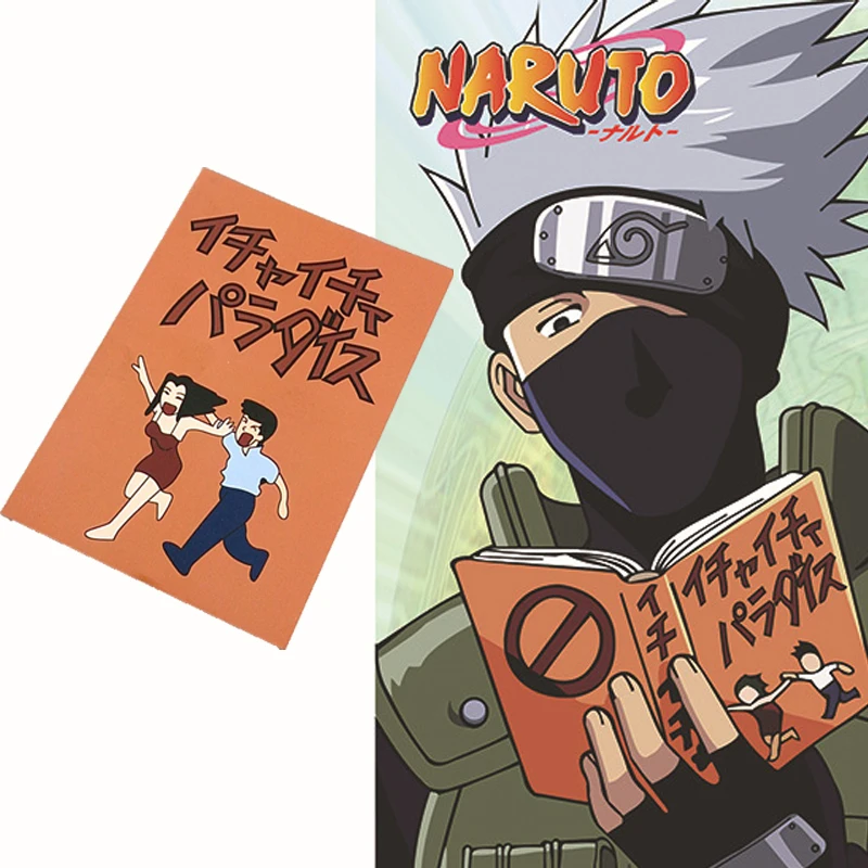 Забавная повязка Naruto Kakashi Hatake Jiraiya Косплей книга блокнот Icha pardaisu вентиляторы
