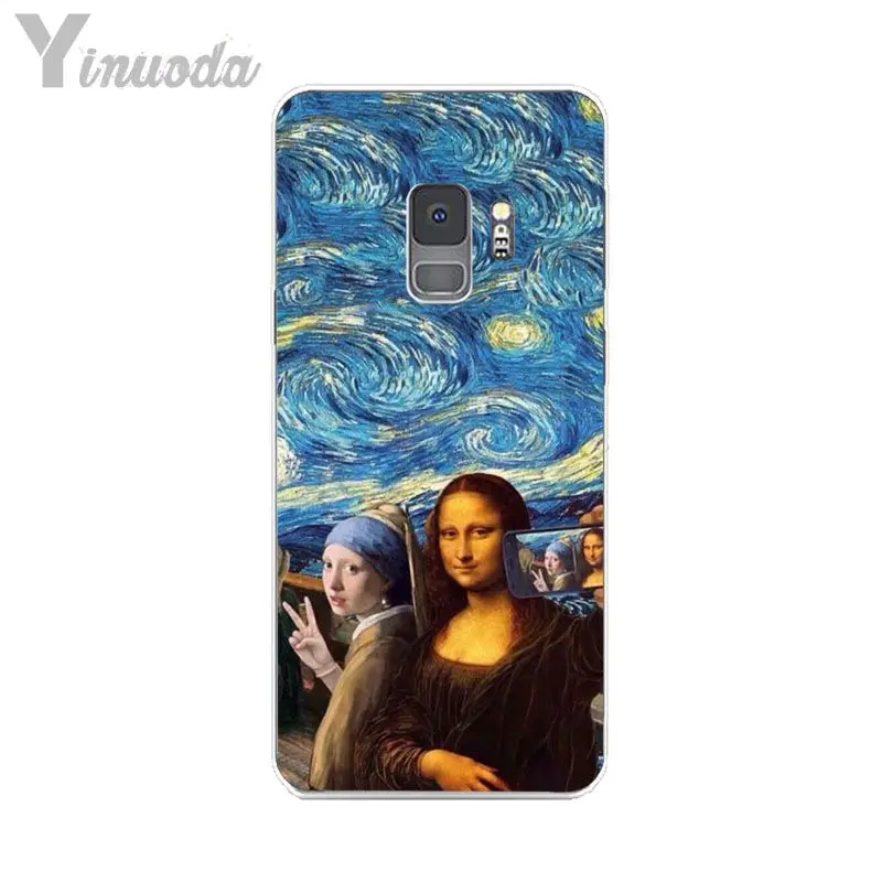 Van Gogh Mona Lisa Funny Art Girl with a pear earing
