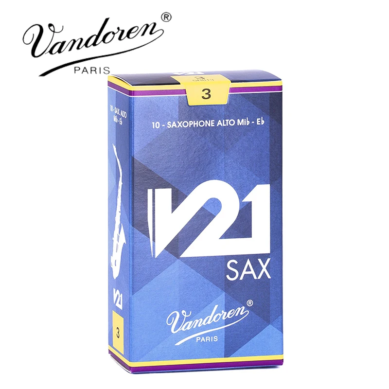 Vandoren SRMIXA3 Alto Sax Jazz Reed Mix Card включает 1 каждый ZZ, V16, JAVA Green и JAVA Red Strength 2,5
