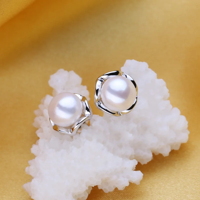 FENASY жемчужный ювелирный набор, натуральный жемчужный кулон ожерелье, натуральные пресноводные ретро жемчужные серьги, с стерлингового серебра 925 пробы