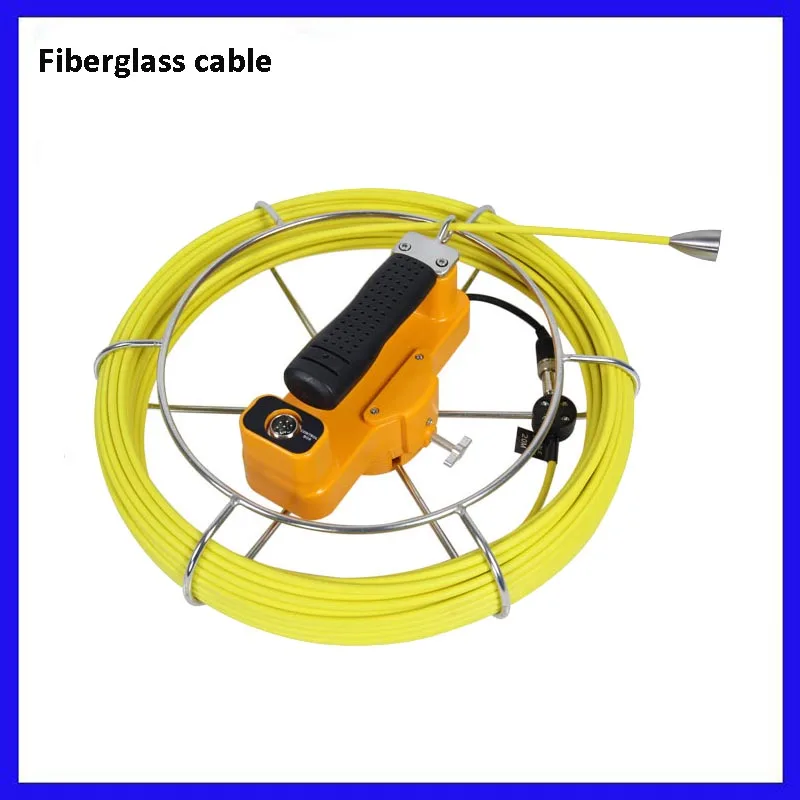 

Pipe inspection camera 20M 30M 40M 50M Fiberglasses Cable with Connector For 23mm Pipe Inspection Snake Camer with meter counter