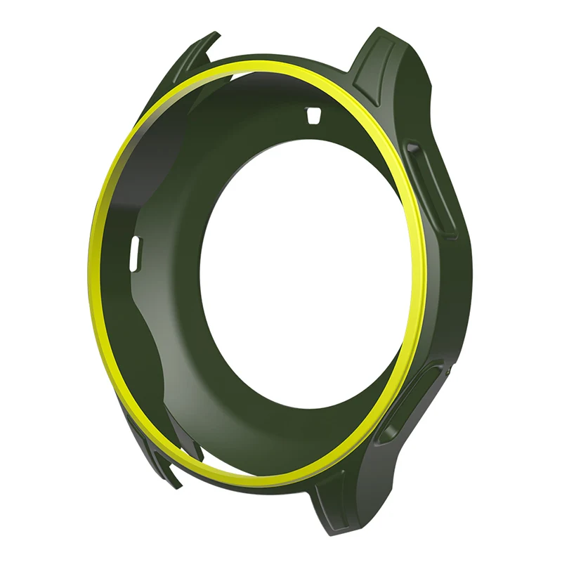 AWINNER силиконовые защитные чехлы для samsung gear S3 Frontier оболочки резиновый ремешок крышка красочные умные часы силиконовый защитный - Цвет: Army Green-Yellow