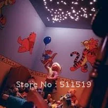 80 нитей 1.0/1.8 мм кабель 2 М длинные+ 30 шт. кристалл+ 16 Вт светодиодные двигатель с удаленным