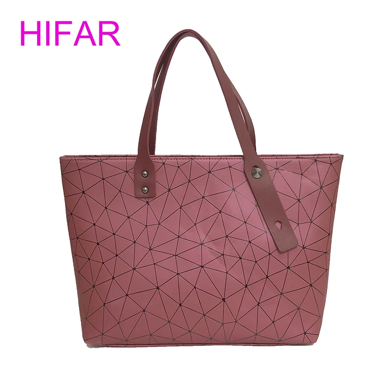 

2018 Luxury Women Bags Geometric Pattern Women Handbags Sweet Lady Shoulder Bag High Quality PU Leather Big Capacity Tote