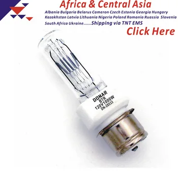 

DONAR DN-26533 120V 1000W BTR 120V1000W P28S medium prefocused Q1000T7/4CL/2P halogen light bulb stage studio tungsten lamp