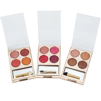 

New Brand Well 4 Colors Makeup Eyeshadow Palette Shine Iridescent Matte Eye Shadow in One Palette Eyelash Makeup Set for Beauty
