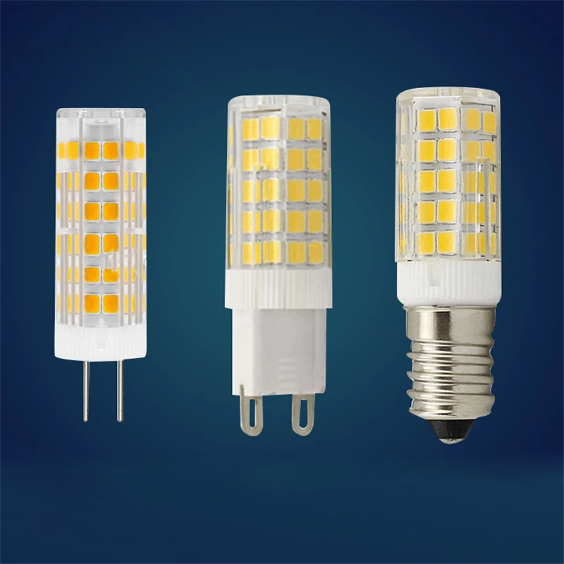 Мини E14 G4 G9 светодиодный лампы 220V 230V SMD 5W 7W 9W 51 s 75 лампа Кукуруза Светодиодный