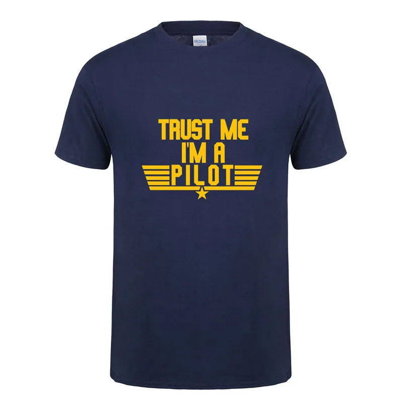 Omnitee Trust Me I'm A Pilot Футболка мужская короткий рукав хлопок Самолет футболки для водителя Мужская одежда Camisetas рубашка OT-737