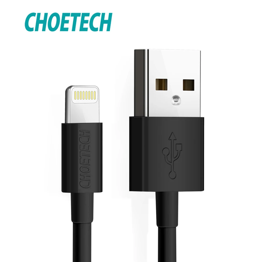 CHOETECH MFi USB Cable For Lightning iPhone XS Max 5V 2.4A Reversible Date & Charging For iPhone