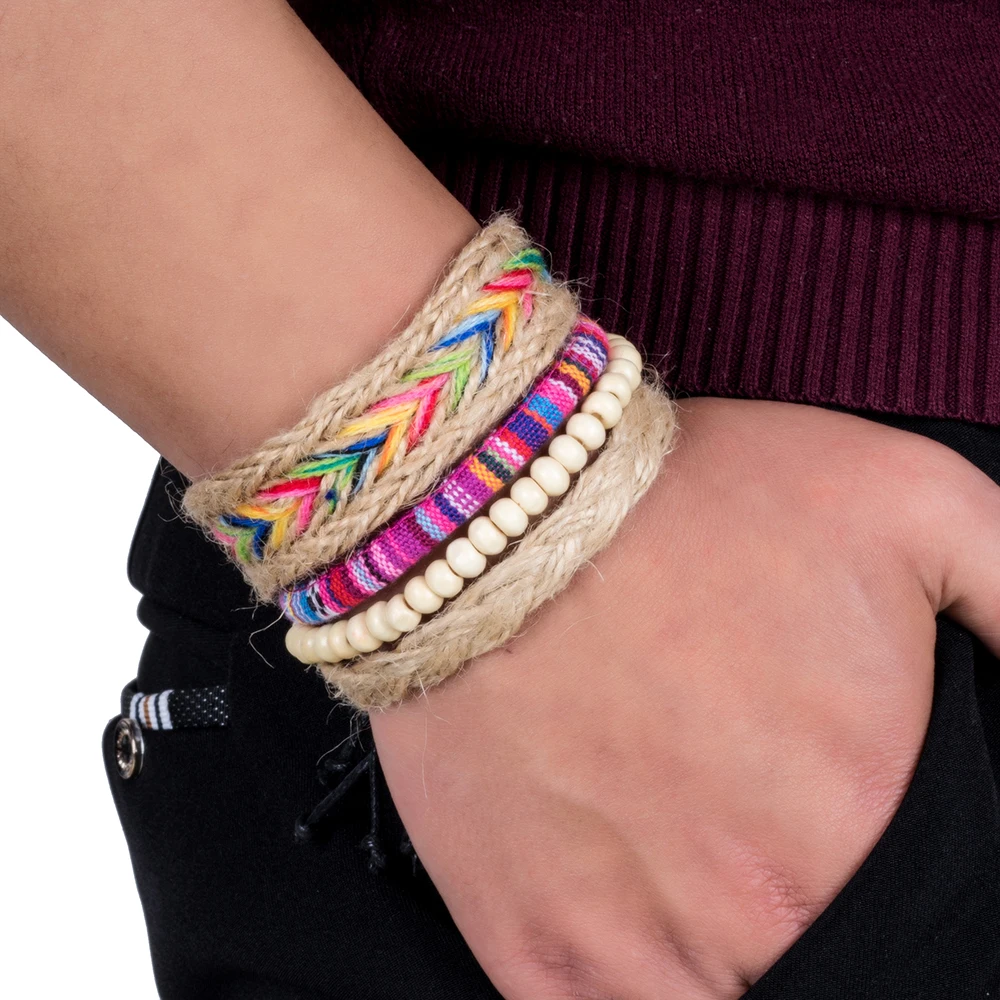 Buy AILEND 4PCS/Set Colorful Beaded Multilayer