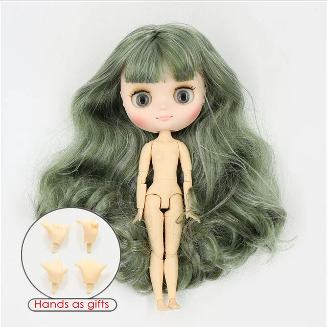 Фабрика blyth middie кукла bjd 1/8 матовое лицо шарнирное тело 20 см голая кукла - Color: i-matte face