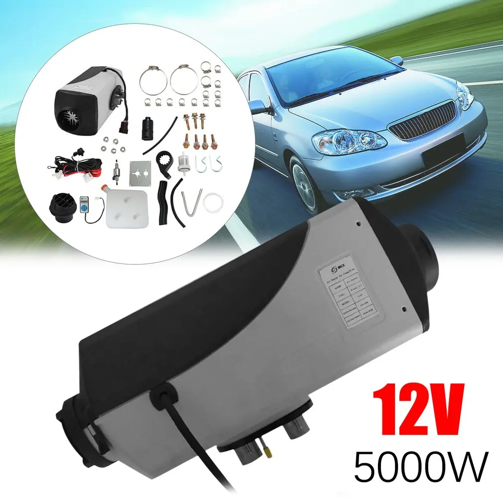 

5KW 12V Oil Fuel Heater Professional Air Parking Heater Low Emissions Universal Heating Device For Car Trucks Boat Bus