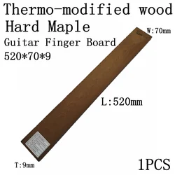 Thermo - Modified Hard Maple Guitar Fingerboard for Electric and Acoustic Guitars (Carbonization 520mm)