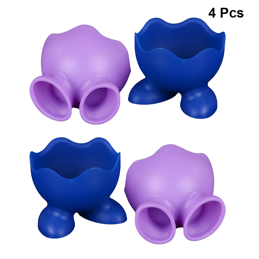 

4pcs Silicone Egg Boiler High Temperature Resistance Egg Cup Holders Boiled Egg Serving Cups Creative Kitchen Gadget