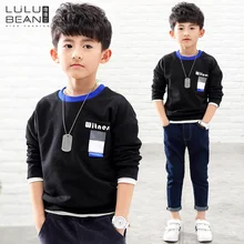 Boys Sweater 2017 autumn new children’s baby hedging plus velvet shirt in the spring childrens clothing thick