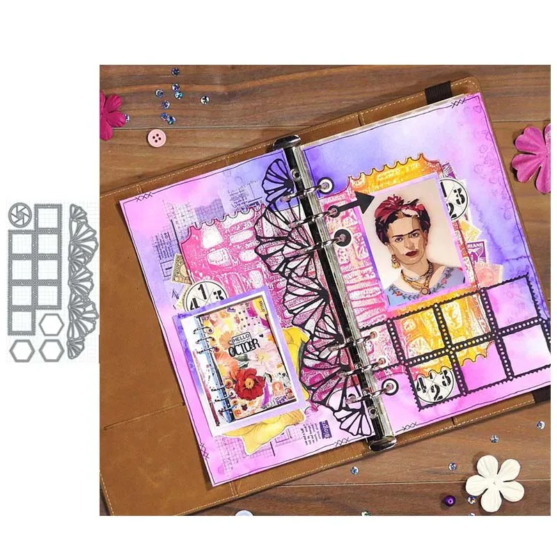 

Metal Cutting Dies planner elements Stencils Flower For DIY Scrapbooking Album Paper Card Decorative Craft Embossing