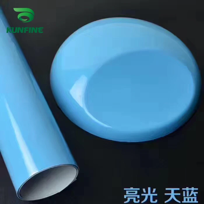 Car Vinyl film Body Sticker Car sticker Supper gloss sky blue (7)