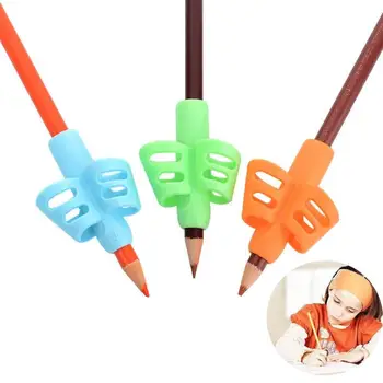 

2020 New Two-finger Grip Silicone Baby Learning Writing Tool Writing Pen Writing Correction Device Children Stationery