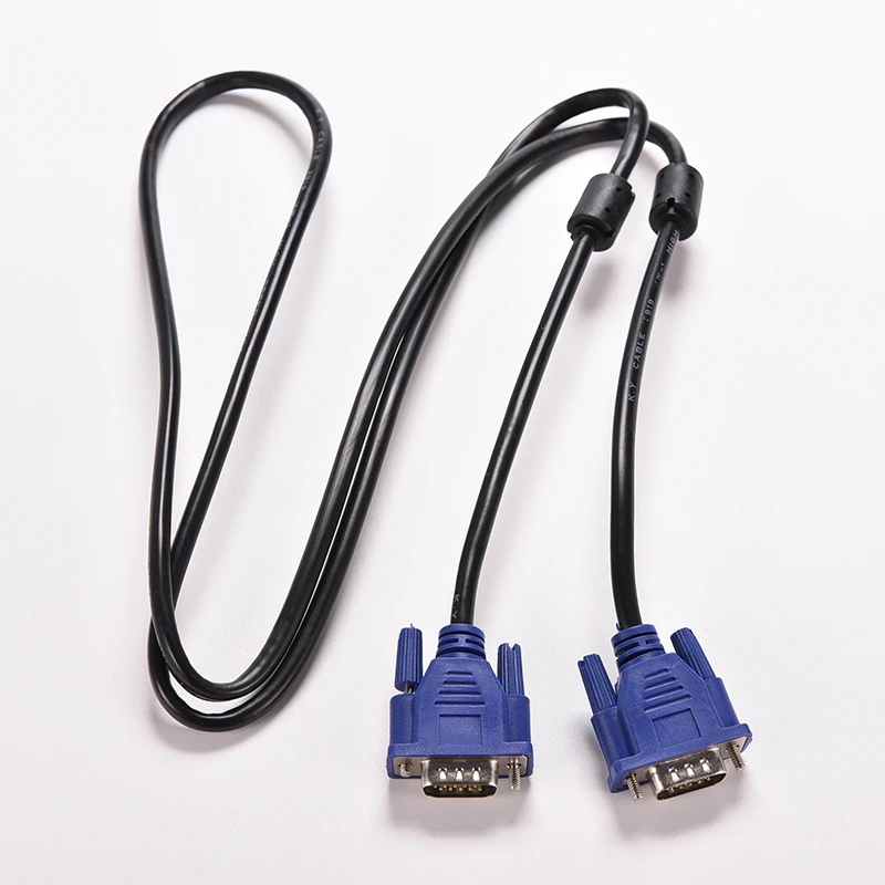 SVGA SUPER VGA Monitor 15PIN M//M Male To Male Cable CORD Adapter FOR PC TV HDTV