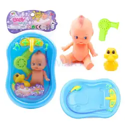 Набор одежда для малышей роль взрослых Ролевые игры игра кукла Для ванной в Для ванной Ванна развития дошкольного забавная игрушка воды