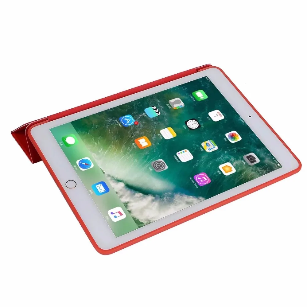 Чехол для Apple iPad 9,7 5th 6th Generation A1822 A1893 A1954 Smart Sleep Awake кожаный мягкий силиконовый чехол-накладка Funda