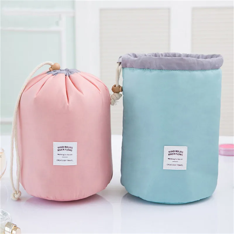 Vogvigo Dream Waterproof Barrel Travel Cosmetic Bag Cosmetic Bag Nylon Wash Bag Dressing Box Storage Toiletry Bag Large Capacity