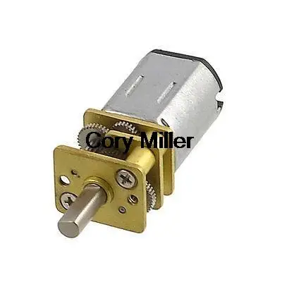

DC 12V 0.06A 80RPM 5Kg.cm Gear Box Speed Reduce Mini Motor New