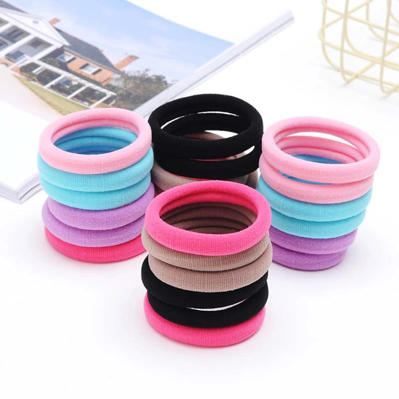 FORWELL Women Hair Accessories Seamless High Elastic Rubber Bands Tied