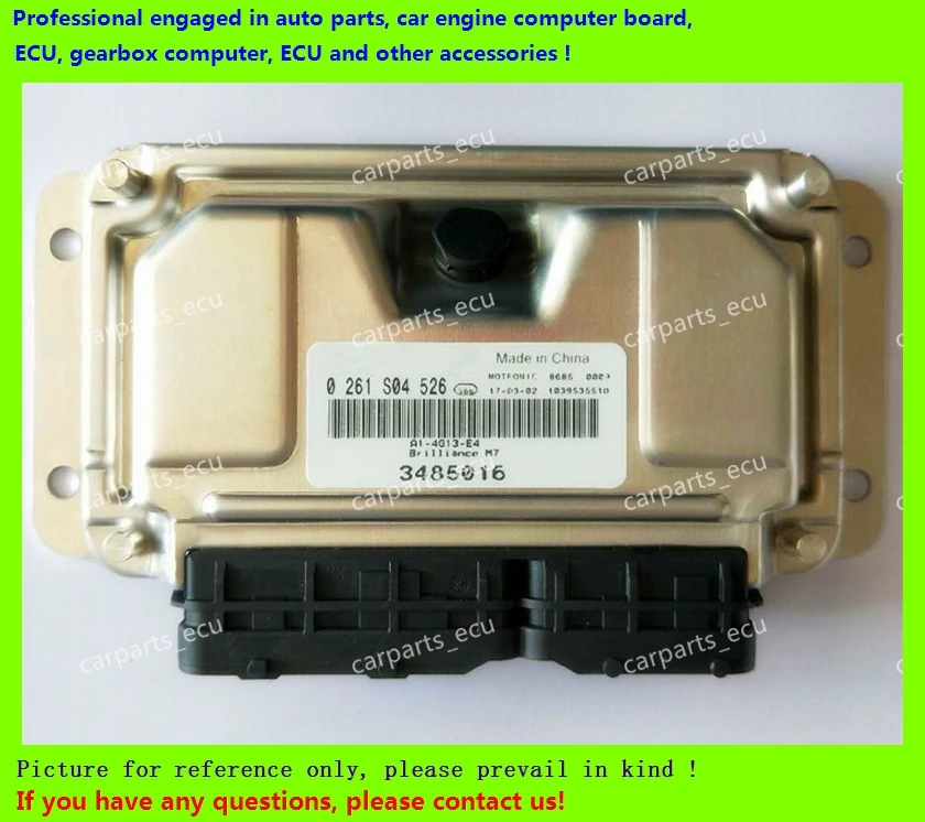 

For car engine computer board/M7.9.7 ECU/Electronic Control Unit/Zhonghua Wagon/0261S04526 3485016 4G13/Car PC