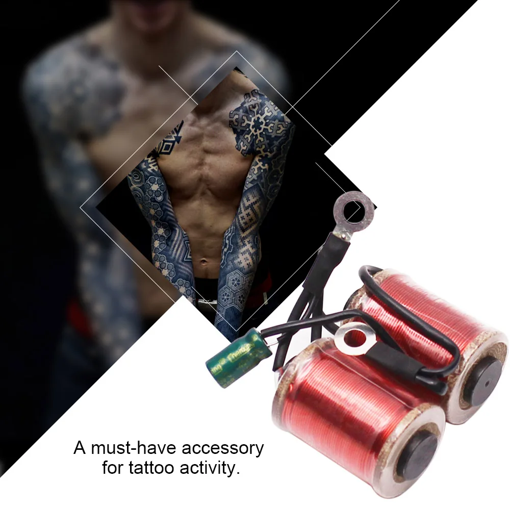 

Copper Tattoo Machine Parts Coils 10 Wrap for Liner Shader Supply Red Tattoo Accessory Supply Tattoo Tattooing Machine Coil