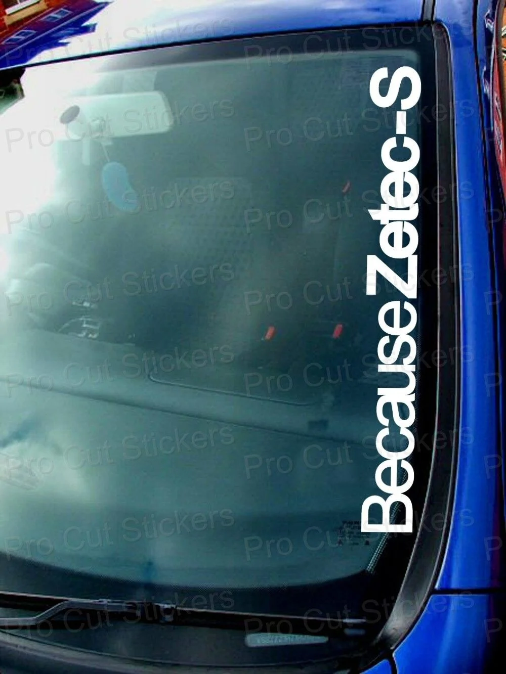 Для потому что Zetec S виниловая высечка стикер наклейка ветровое стекло окно