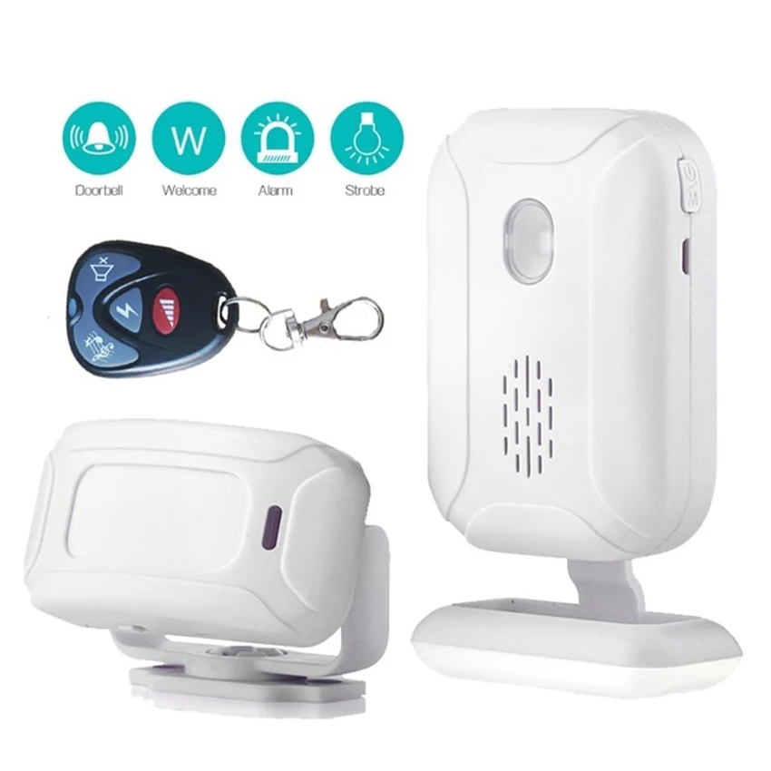 

Home Office Security Welcome Chime Wireless Infrared IR Motion Sensor Door Bell Alarm Entry Doorbell