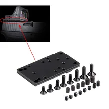 Glock Universal Mount Glock Rear Sight Plate Base Mount Red Dot Mount Compatible Universal Red Dot Sight for Real fire Caliber цена Glock Universal Mount Glock Rear Sight Plate Base Mount Red Dot Mount Compatible Universal Red Dot Sight for Real fire Caliber цены онлайн