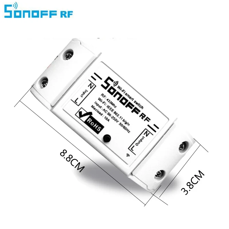 Sonoff RF WiFi умный переключатель прерыватель 433 мГц приемник пульт дистанционного