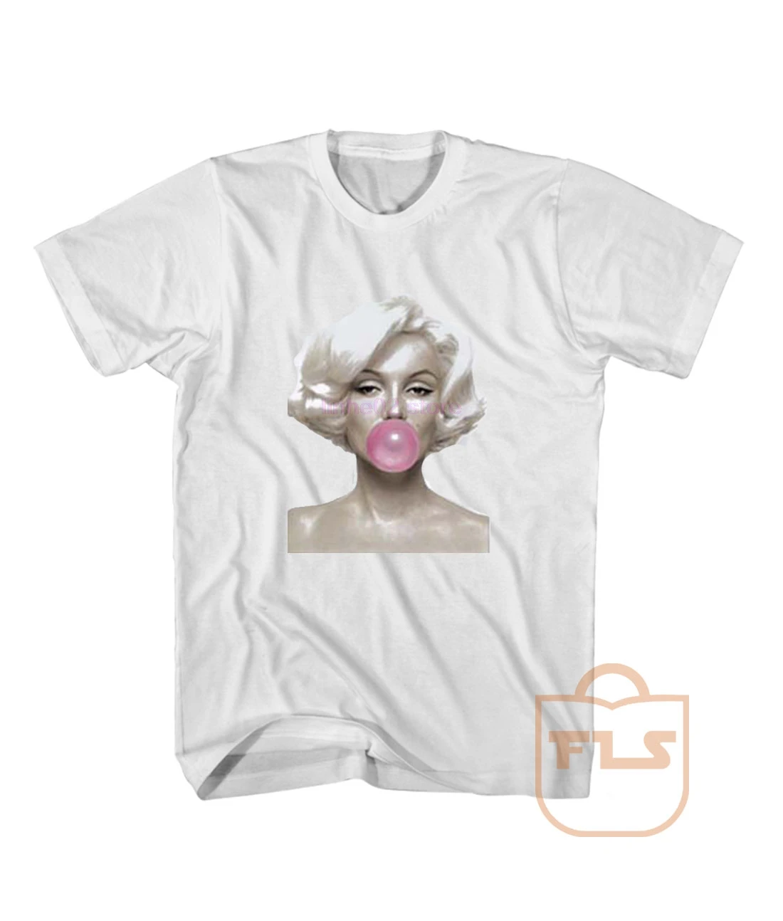 

GILDAN Marilyn Monroe Bubble Gum T Shirt Men's Hip Hop Short Sleeve T-Shirt