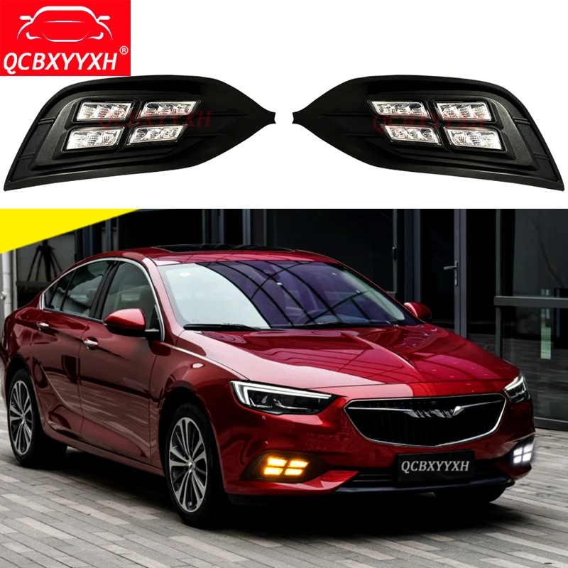 

QCBXYYXH White Turn Yellow Signal Light Car-styling 12V LED DRL Daytime Running Lights For Buick Regal OPEL INSIGNIA 2017 2018