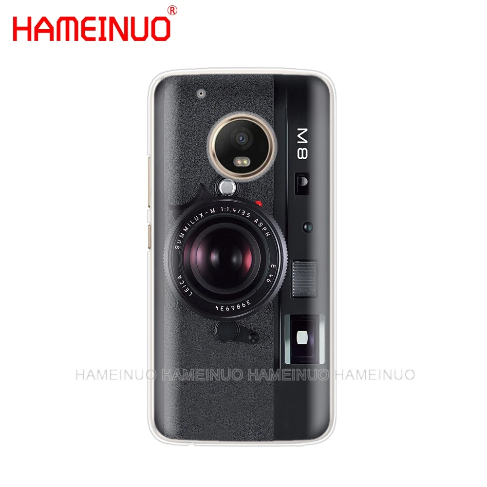 HAMEINUO الرجعية كاميرا كاسيت Boombox حاسبة لوحة المفاتيح الهاتف غلاف لهاتف motorola moto X4 C G6 G5 G5S G4 Z2 Z3 اللعب زائد