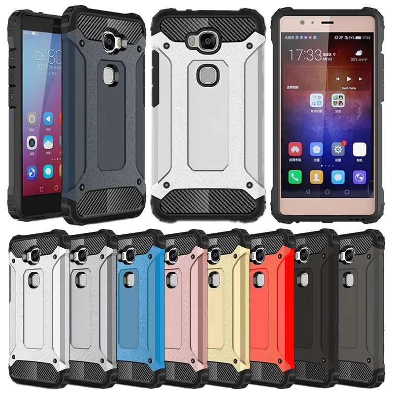 

Effelon Phone Armor Silicon Cover Cases sFor Huawei Honor 5X Case TPU + PC Hard Case For Huawei Honor 5X 5 X X5 GR5 Case Honor5X