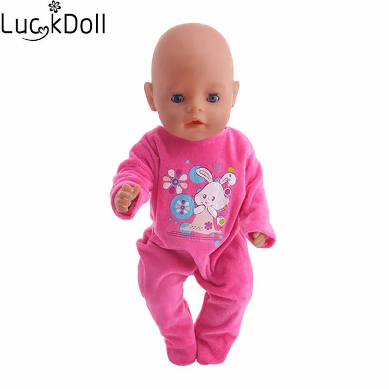 Luckydoll Повседневная кукольная Пижама подходит 18 дюймов Американский 43 см Кукла Одежда Аксессуары Детские лучшие рождественские подарки