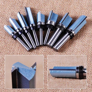 

LETAOSK New Straight Flute Flush Trim Pattern Router Bit Cutter Top Bearing Woodworking