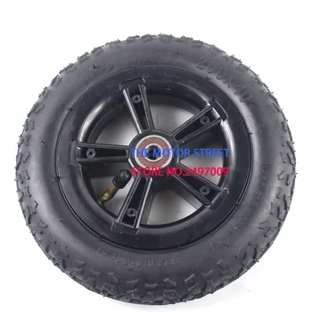 

Free shipping rubber Tire and wheel hub 200X40 with a Bent Angle Valve Stem Electric bicycle tyre Electric Scooter motorcycle