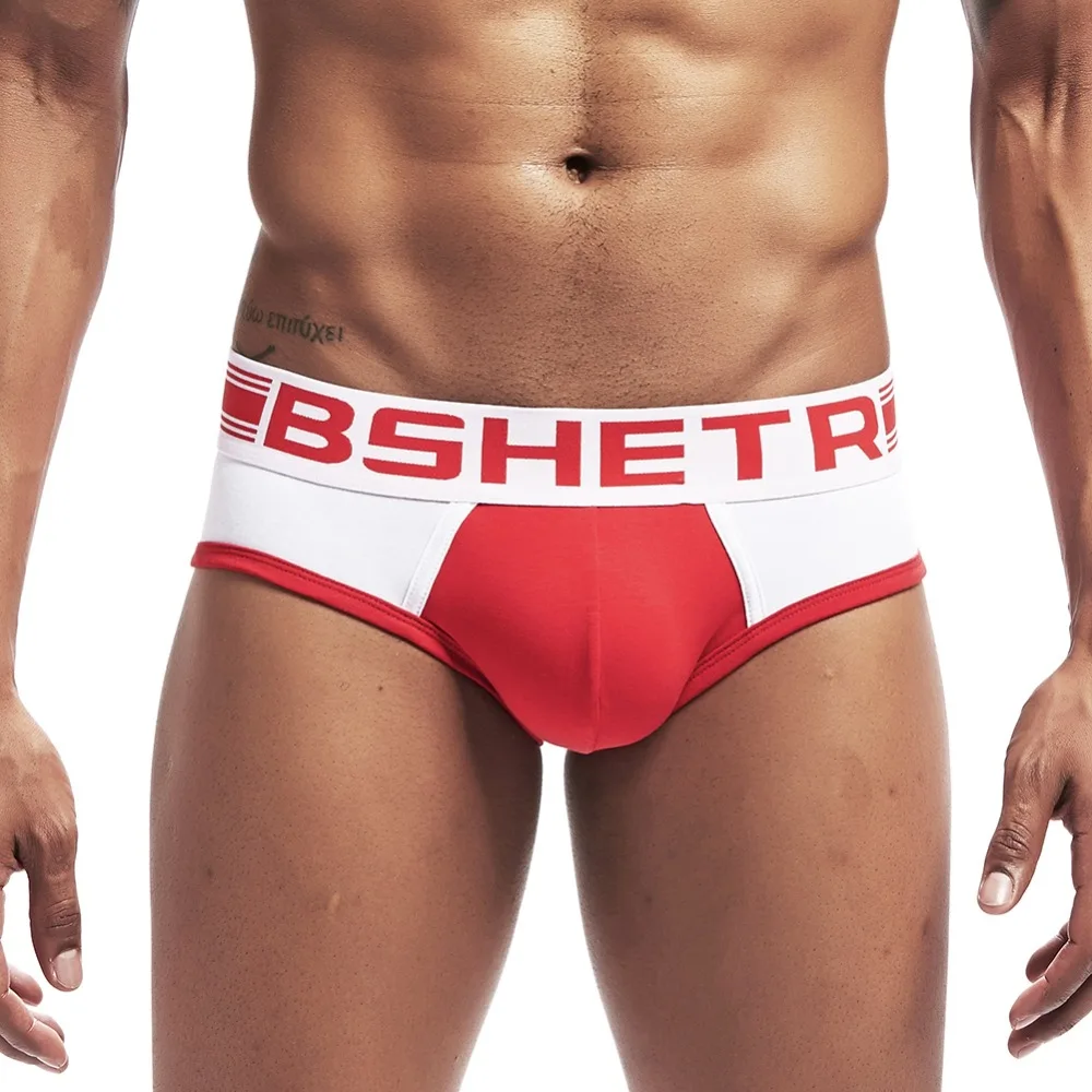 BSHETR Brand Sexy Male Underwear Briefs Cotton Breathable Underpants U