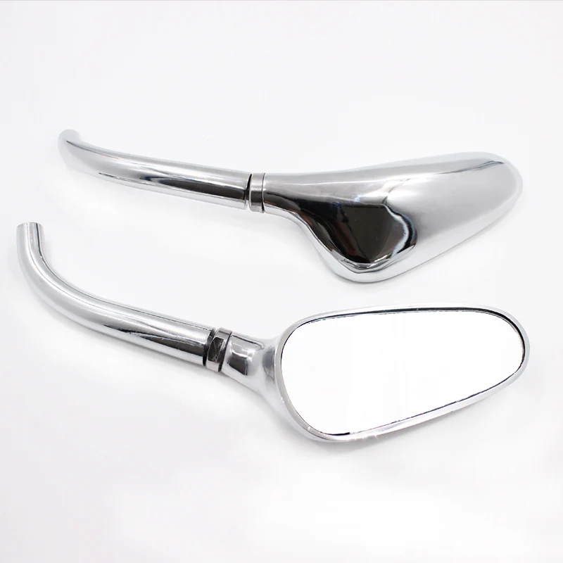Arcade 2x Universal Custom Chrome Motorcycle Side Mirrors Golf Club Mirrors For Harley Davidsons Suzuki Honda Kawasaki Cruisers